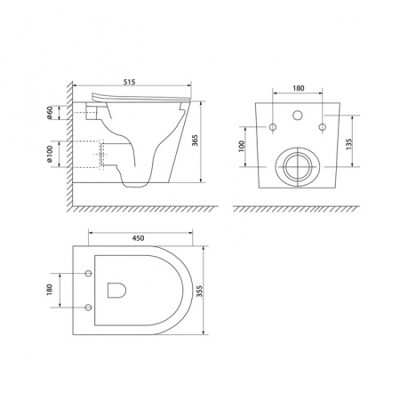 Унитаз подвесной Iddis Calipso CALRDSEi25 фото