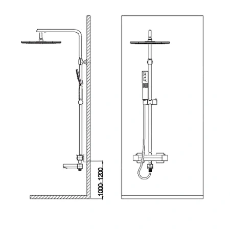 Душевая система (стойка) Weltwasser WW TS 4244 фото