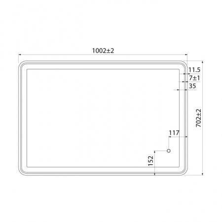 Зеркало Iddis Cloud 100 см CLO1000i98 фото