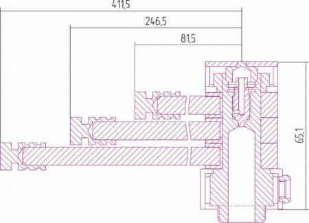 Вешалка Сунержа для водяных полотенцесушителей ВЕЕР-КВ 00-2002-0075 фото