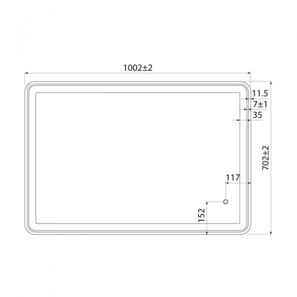 Зеркало Iddis Cloud 100 см CLO1000i98 фото