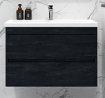 Тумба с раковиной Art&Max Family Family-M-750-2C-SO-HC угольный камень