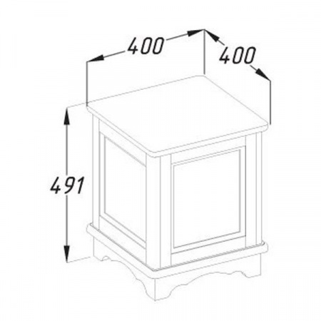 Тумба напольная Opadiris Клио 40 см Z0000001627 орех фото