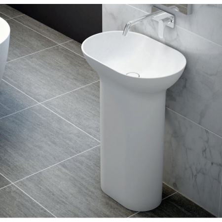 Раковина напольная Cezares Titan TITAN-ROUND-60-39-90-LVB-FS фото