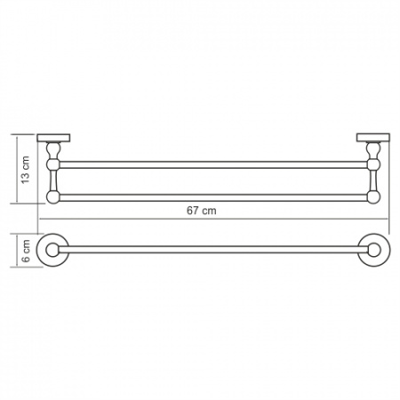 Полотенцедержатель WasserKRAFT Diemel K-2240 фото