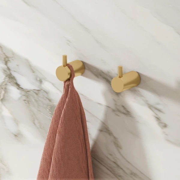 Комплект одинарных крючков Iddis Petite PET2G02i41 матовое золото фото