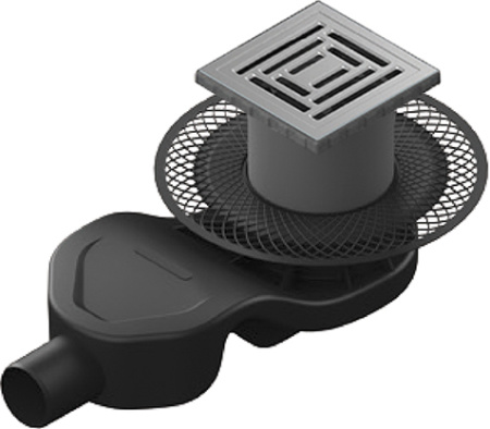 Душевой трап Berges Wasserhaus Platz Uno 090170 15x15 см фото