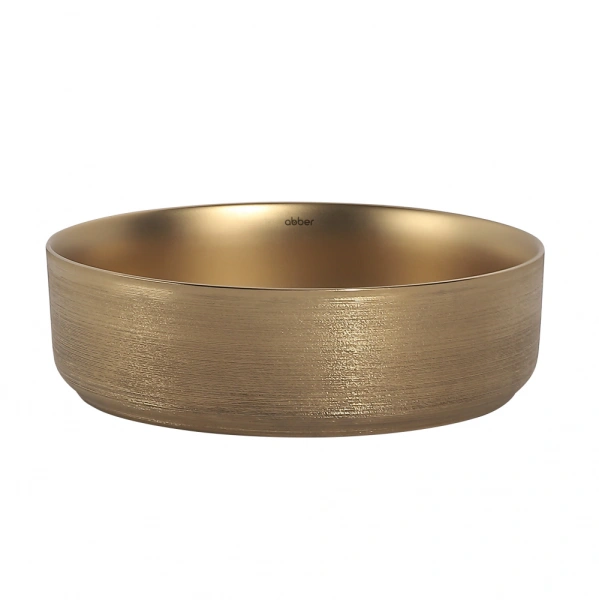 Накладная раковина Abber Bequem AC2109BGM 40x40 золото матовое фото