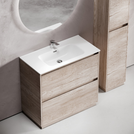 Тумба под раковину Sancos Libra Floor LB90FEG дуб галифакс натуральный фото
