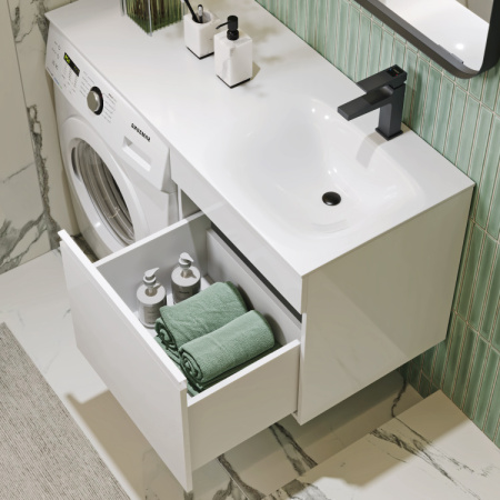 Тумба под стиральную машину Aqwella Duet 115 DU01051 фото