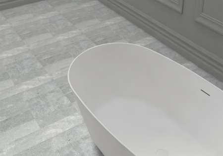 Ванна из искусственого камня Abber Stein AS9606 160x80 белая матовая фото