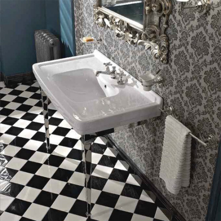 Раковина с металлической консолью Sbordoni Neoclassica 5700+N700 105 см фото