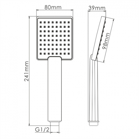Душевая лейка WasserKraft A141 фото