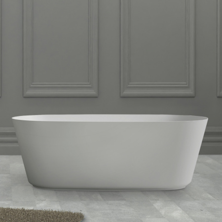 Ванна из искусственого камня Abber Stein AS9606 160x80 белая матовая фото