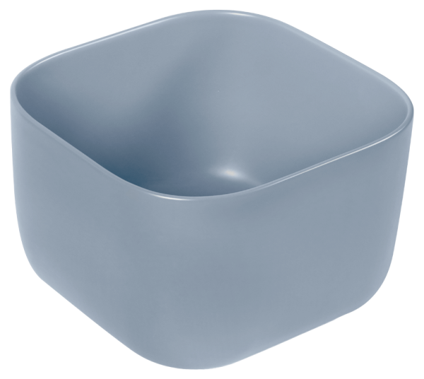 Накладная раковина SantiLine SL-1111BM 36x36 голубая матовая фото