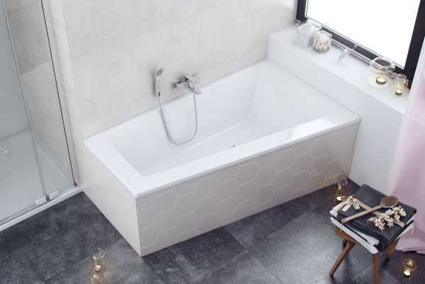 Акриловая ванна Excellent SFERA 170x100 WAEX.SFP17WH, правая фото