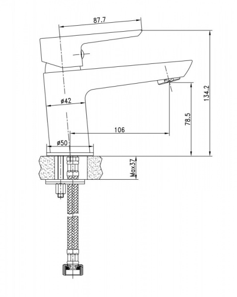 Смеситель для раковины BelBagno Rowena ROW-LVM-CRM фото