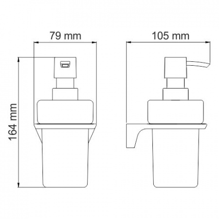 Дозатор для жидкого мыла WasserKRAFT Elbe K-7299 фото