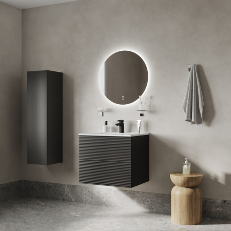 Тумба с раковиной Iddis Bild BIL80G0i95K темно-серая фото