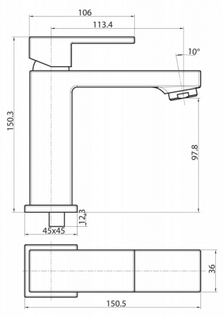 Смеситель для раковины BelBagno Magna MAG-LVM-CRM фото
