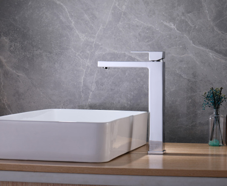 Высокий смеситель для раковины Abber Daheim AF8211 хром фото