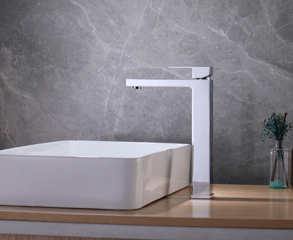 Высокий смеситель для раковины Abber Daheim AF8211 хром фото