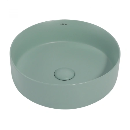 Накладная раковина Abber Bequem AC2108MCG 36x36 светло-зеленая матовая фото