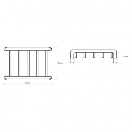Мыльница настольная Bemeta Cytro 104708182 фото