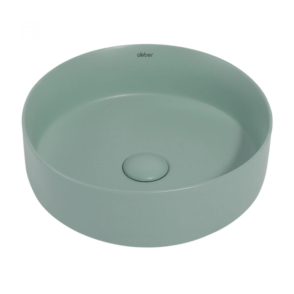 Накладная раковина Abber Bequem AC2108MCG 36x36 светло-зеленая матовая фото