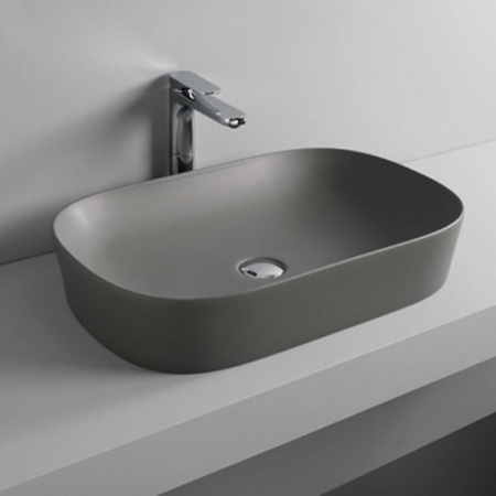 Накладная раковина Artceram Ghost GHL002 15 00 grigio oliva фото