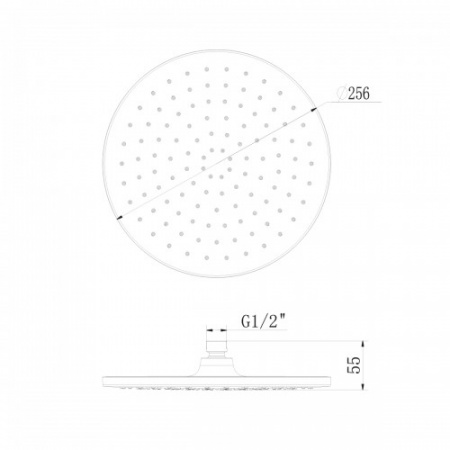 Верхний тропический душ Lemark LM8132C 25x25 фото