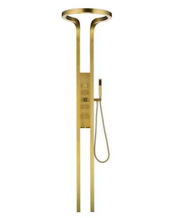 Душевая многофункциональная панель Ganzer ABELARD GZ01168-S матовое золото фото