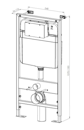 Инсталляция для подвесного унитаза D&K Berlin DI8055119 фото