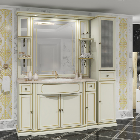 Мебель для ванной Opadiris Корсо Оро №11 слоновая кость фото