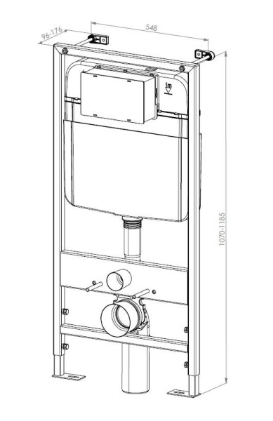 Инсталляция для подвесного унитаза D&K Berlin DI8055119 фото