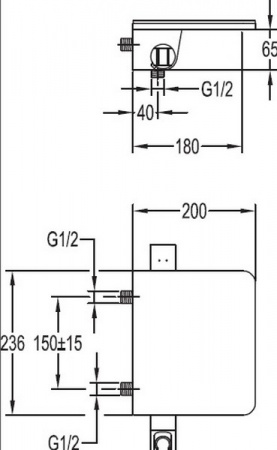 Смеситель для ванны с душем Cezares Cascado CASCADO-VD-01 фото