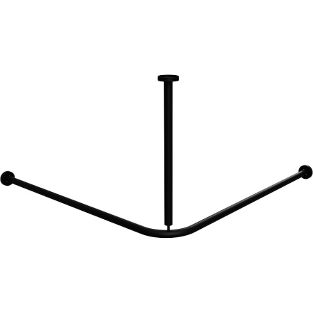 Угловой карниз для ванной Bemeta 101120110 черный фото