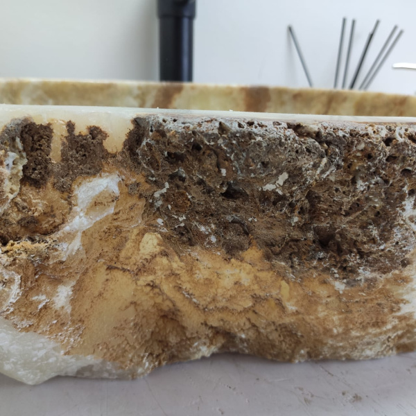 Накладная раковина из оникса Erozy Green EO-00764 (51*38*15) фото