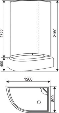 Душевая кабина Style S-09 R 120x80 фото