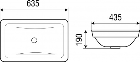 Раковина WeltWasser Deilbach DEILBACH 6044 63,5х43,5 фото