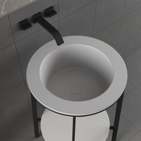 Консоль с керамической раковиной Abber Bequem AC2130 фото