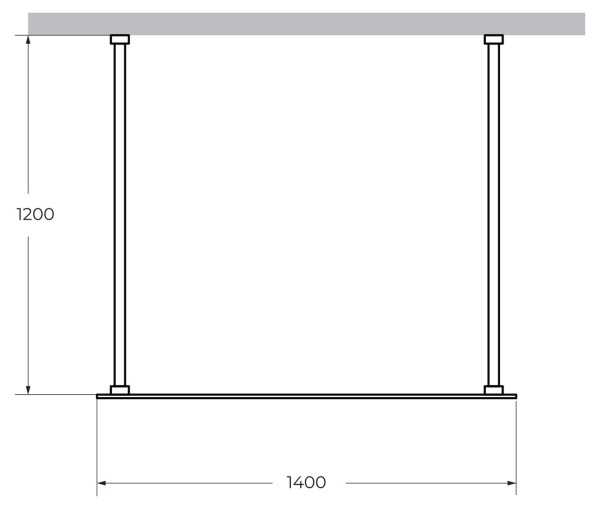Душевая перегородка Cezares Liberta LIBERTA-L-2-140-120-C-Cr фото