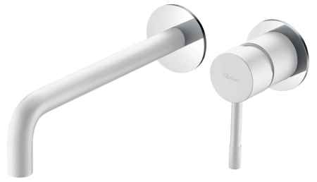 Настенный смеситель для раковины Boheme Uno 465-WCR белый/хром фото