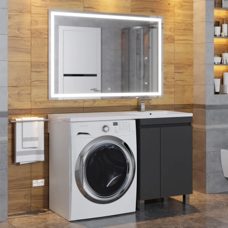 Тумба под стиральную машину Uperwood Magenta 5930205167 черная фото