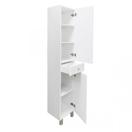 Шкаф-пенал Comforty Сочи-35 белый глянец фото