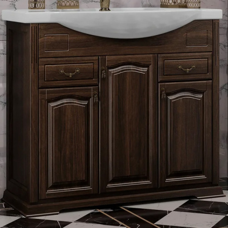 Тумба с раковиной Opadiris Риспекто 100 Z0000001784 орех фото