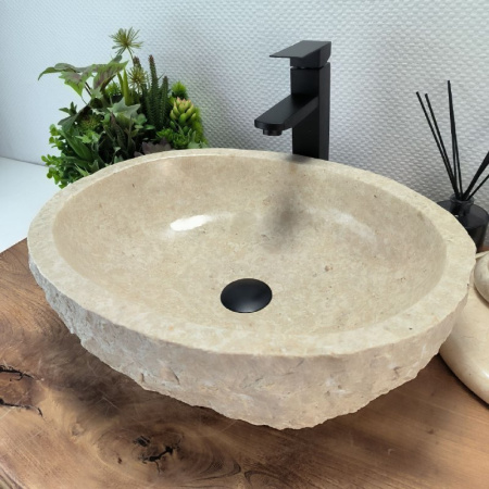 Раковина из мрамора Marble Cream MC-69258 50x40x15  фото