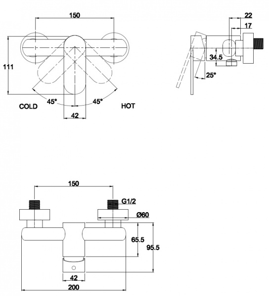 Смеситель для душа Kaiser Arena 33077 фото