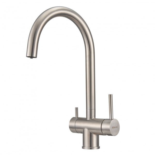 Смеситель для кухни под фильтр Milacio Ultra Vicar MCU.554.SS нержавеющая сталь фото