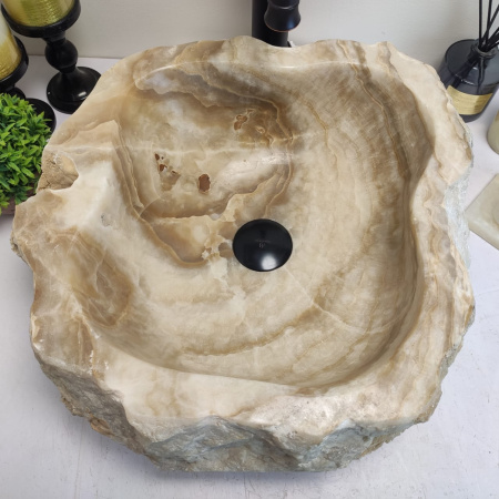 Накладная раковина из оникса Erozy BL EO-00657 (44*42*15см) фото